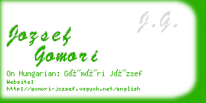 jozsef gomori business card